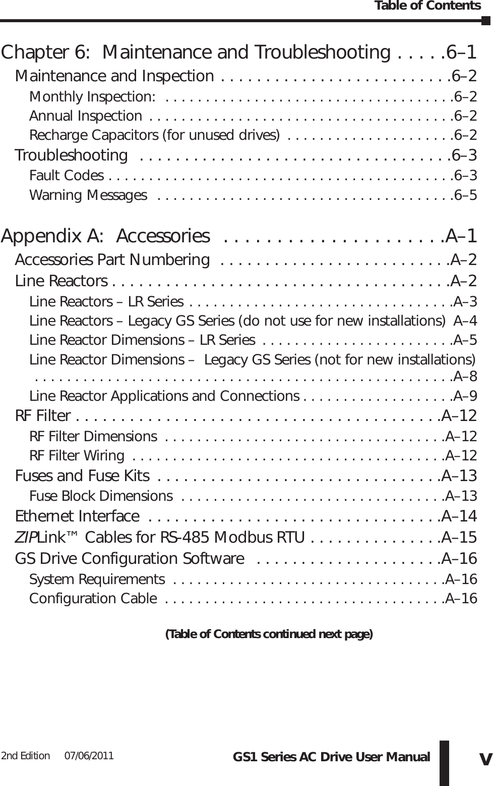 Page 5 of 6 - Table Of Contents