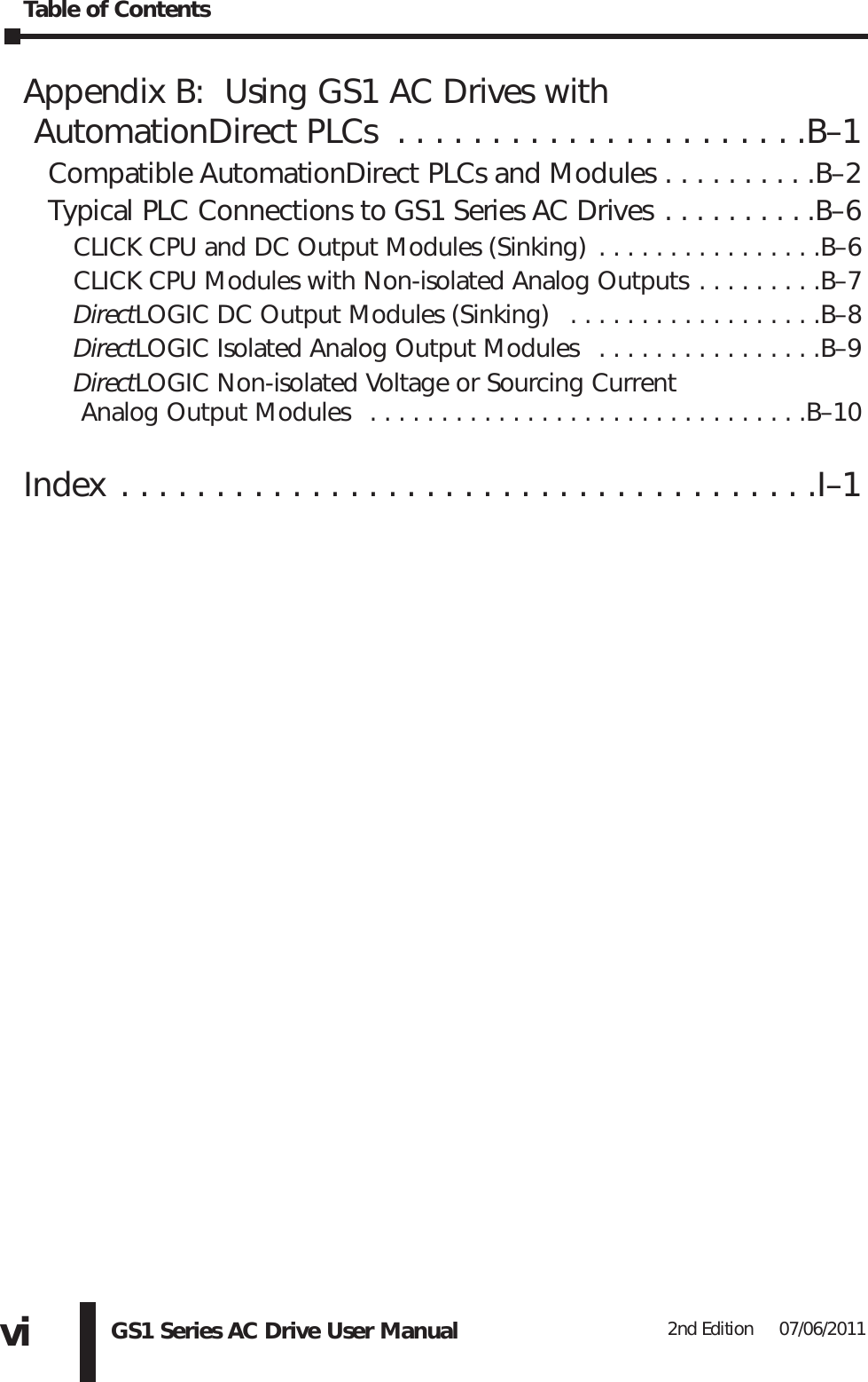 Page 6 of 6 - Table Of Contents