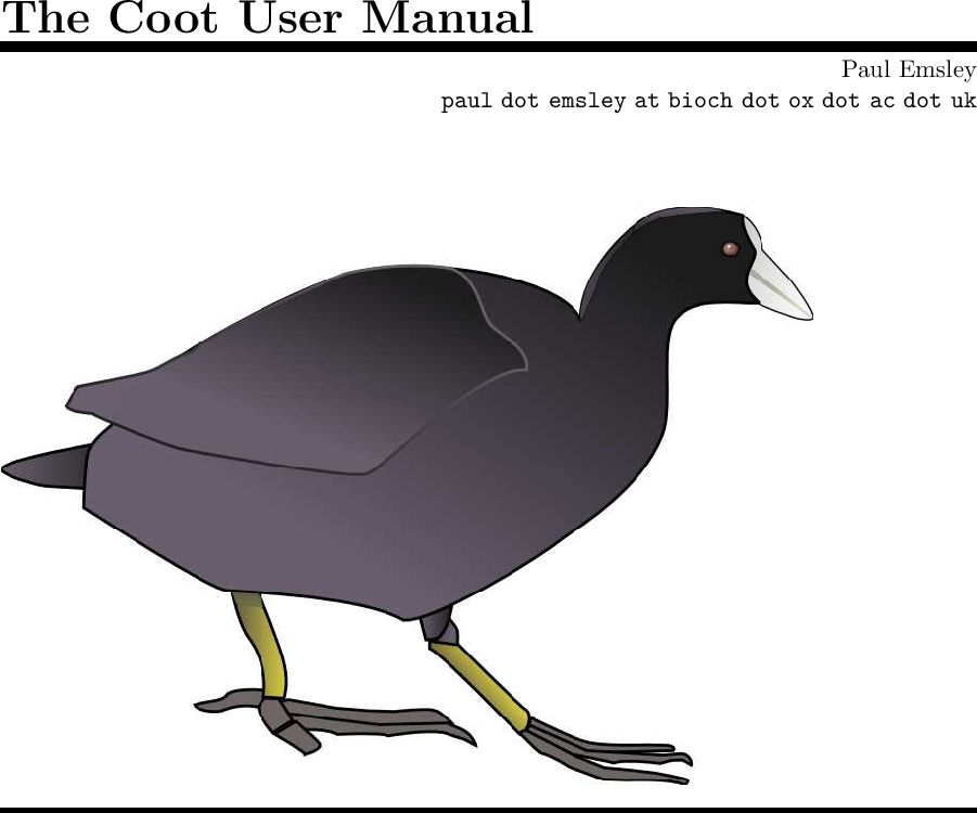 how to install coot on the mac