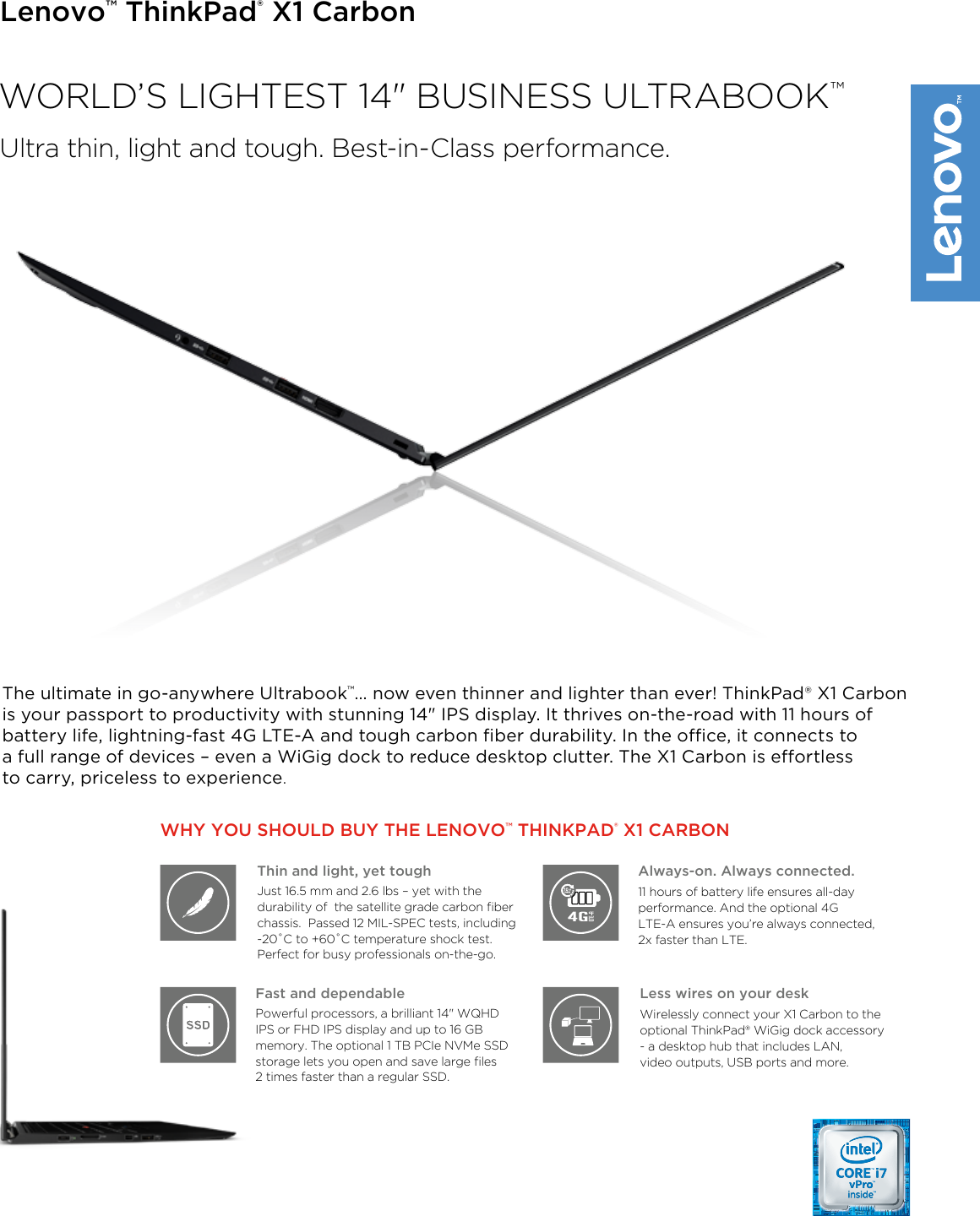 Lenovo ThinkPad X1 Carbon_DS Datasheet carbon 4th gen