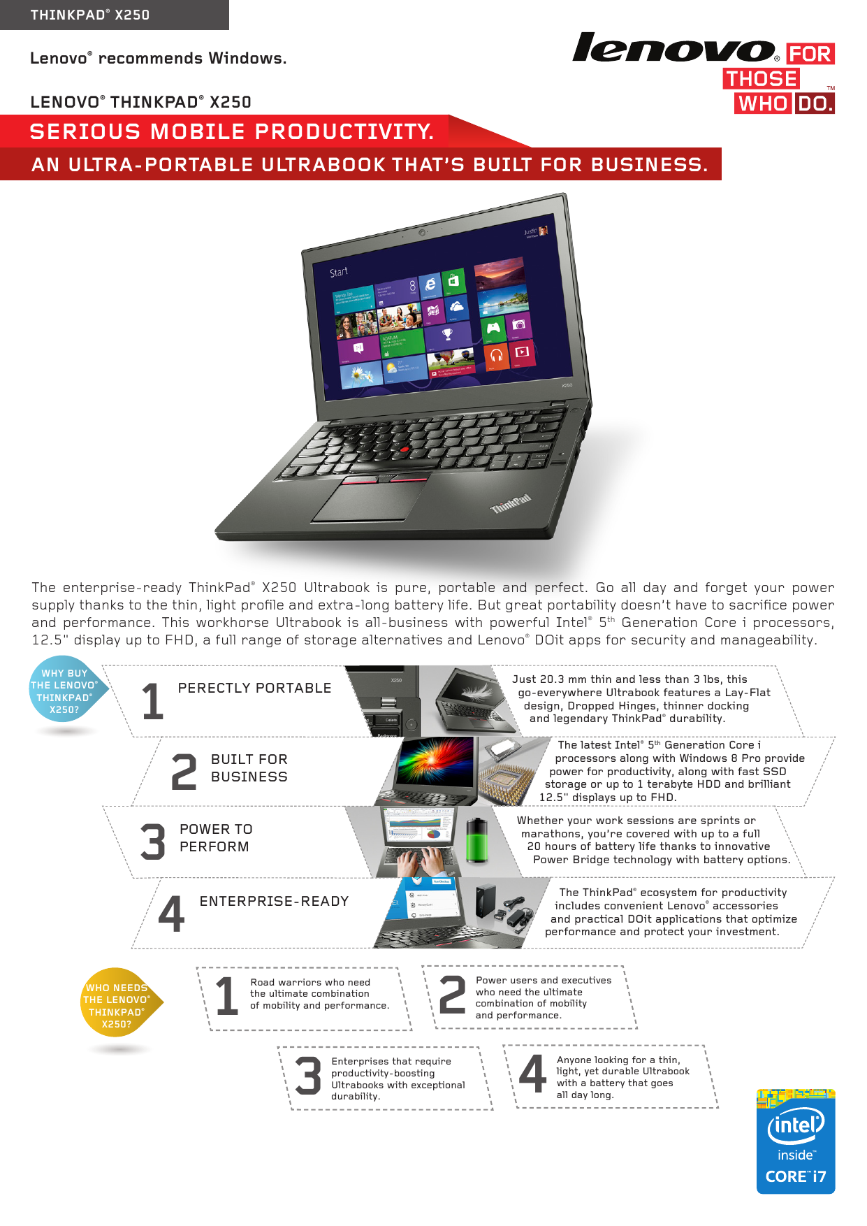 Page 1 of 2 - Datasheet-thinkpad-x250