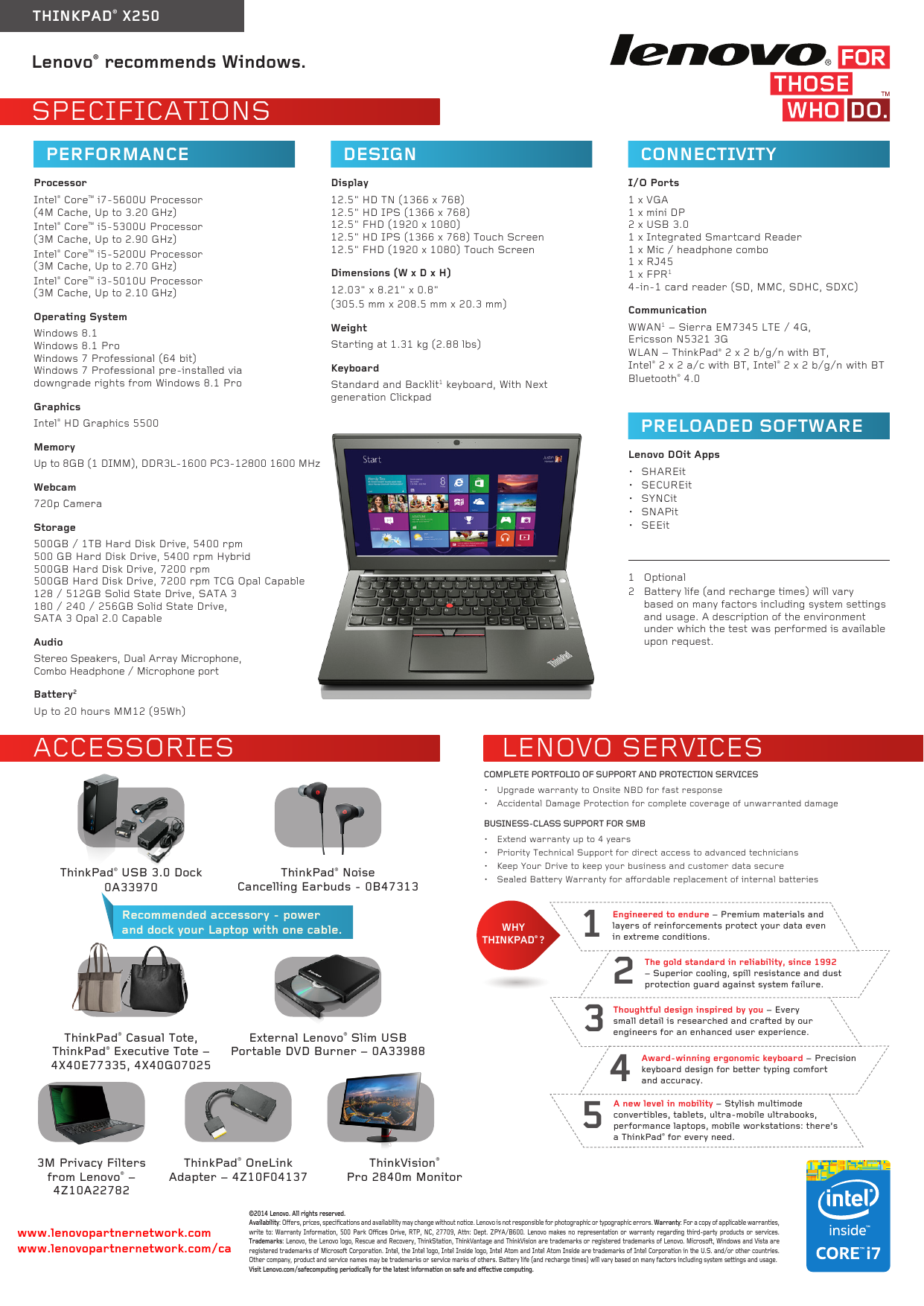 Page 2 of 2 - Datasheet-thinkpad-x250