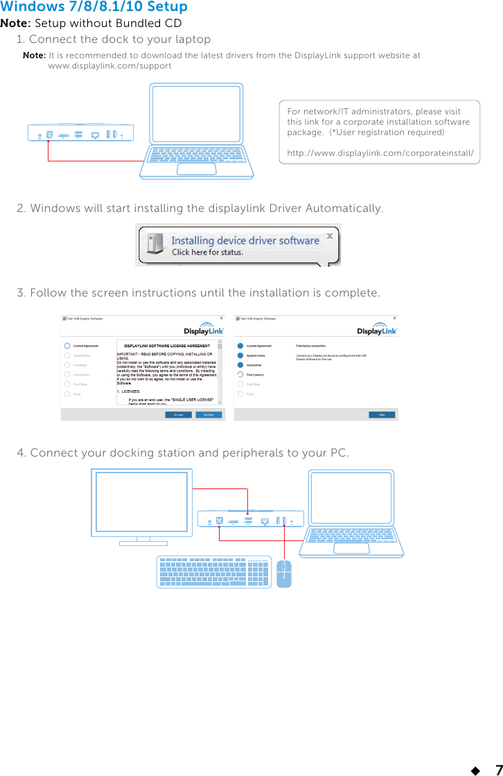 Page 7 of 11 - Dell USB3.0 Dock D3100 User Guide Dell-usb3-dock-3100 User%27s%20guide En-us