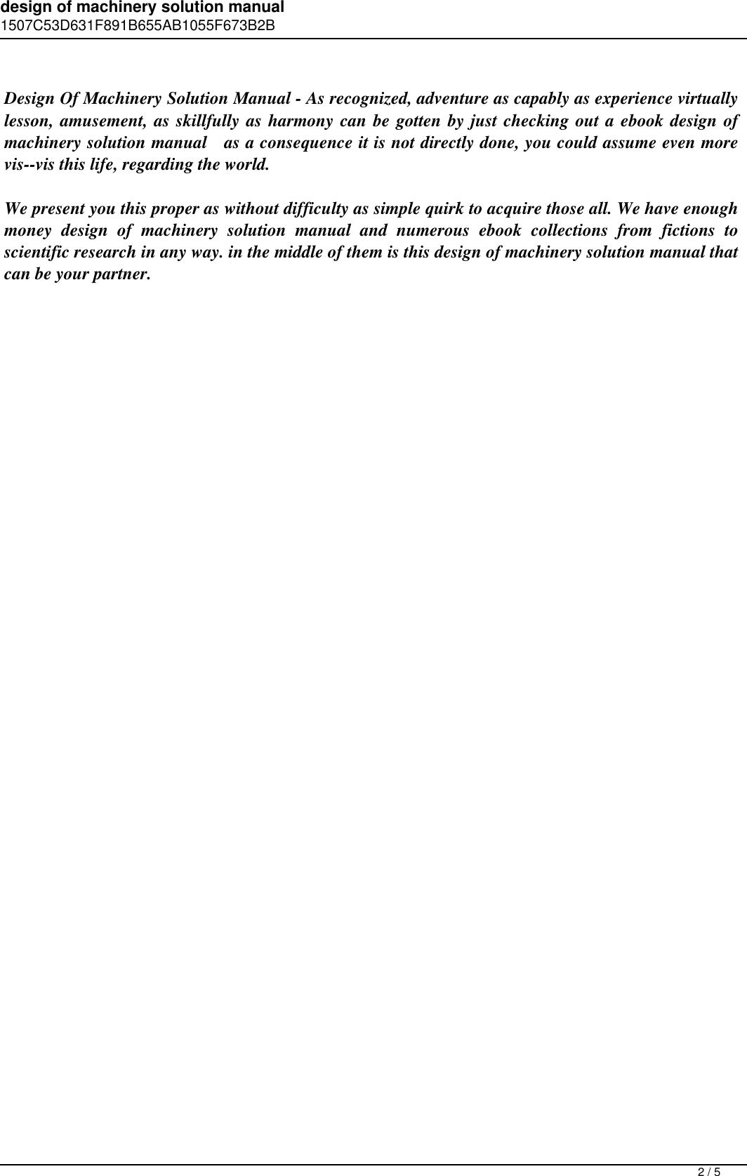 Page 2 of 5 - Design Of Machinery Solution Manual Pdf