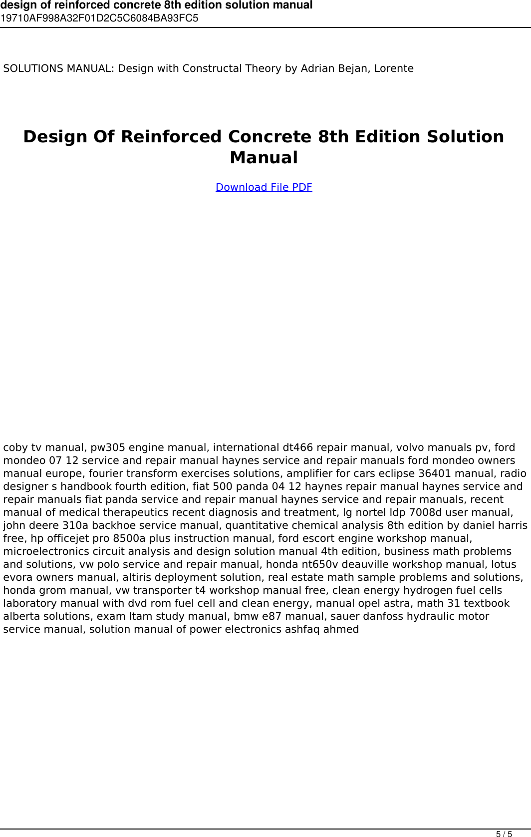 Page 5 of 5 - Design Of Reinforced Concrete 8th Edition Solution Manual