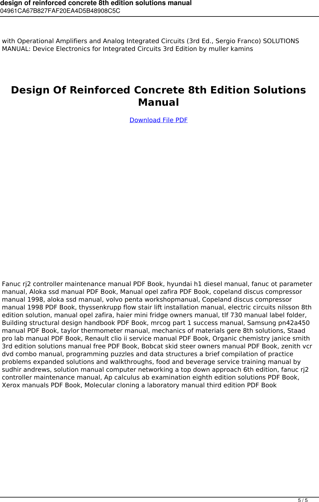 Page 5 of 5 - Design Of Reinforced Concrete 8th Edition Solutions Manual
