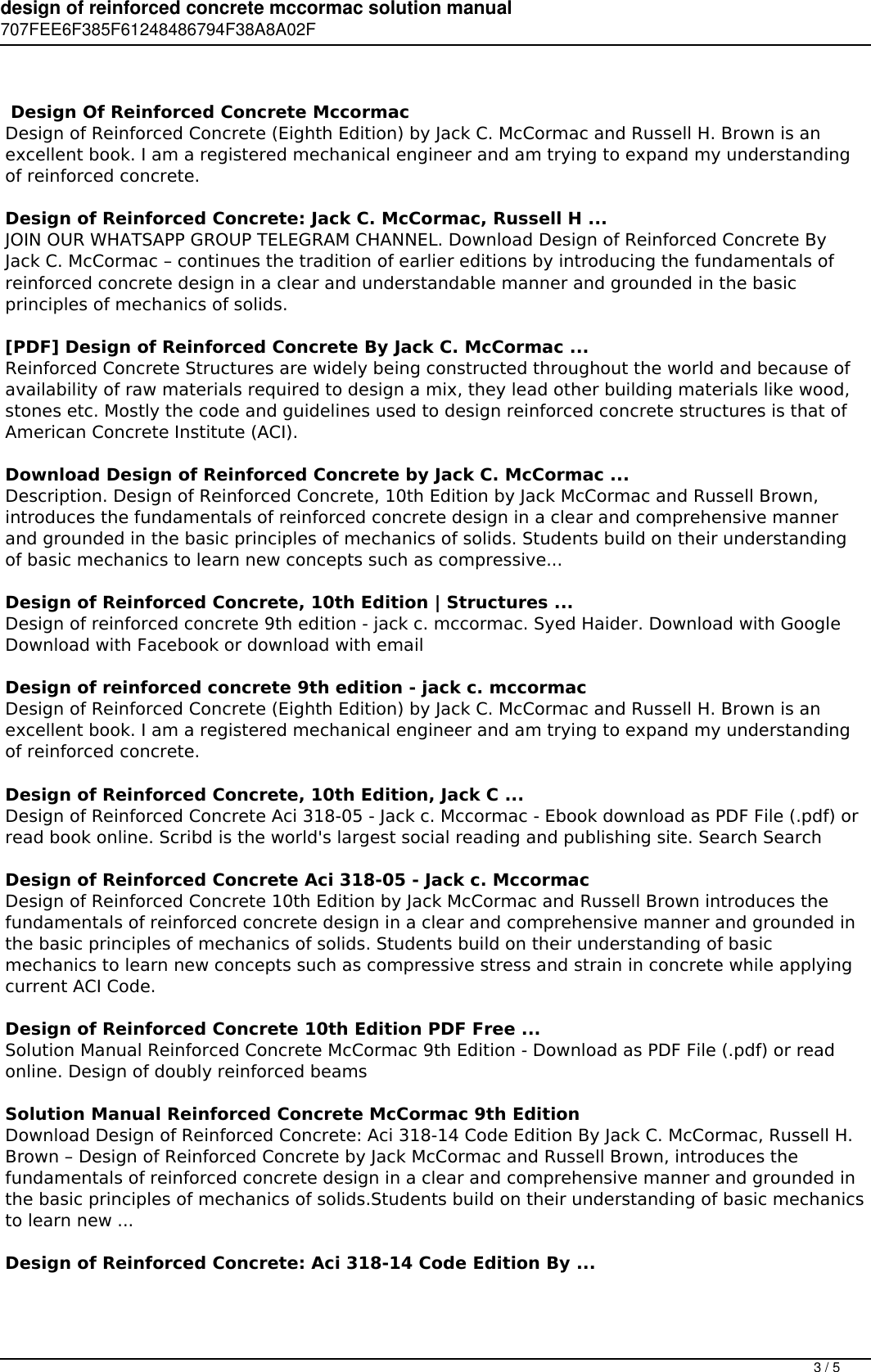 Page 3 of 5 - Design Of Reinforced Concrete Mccormac Solution Manual Pdf