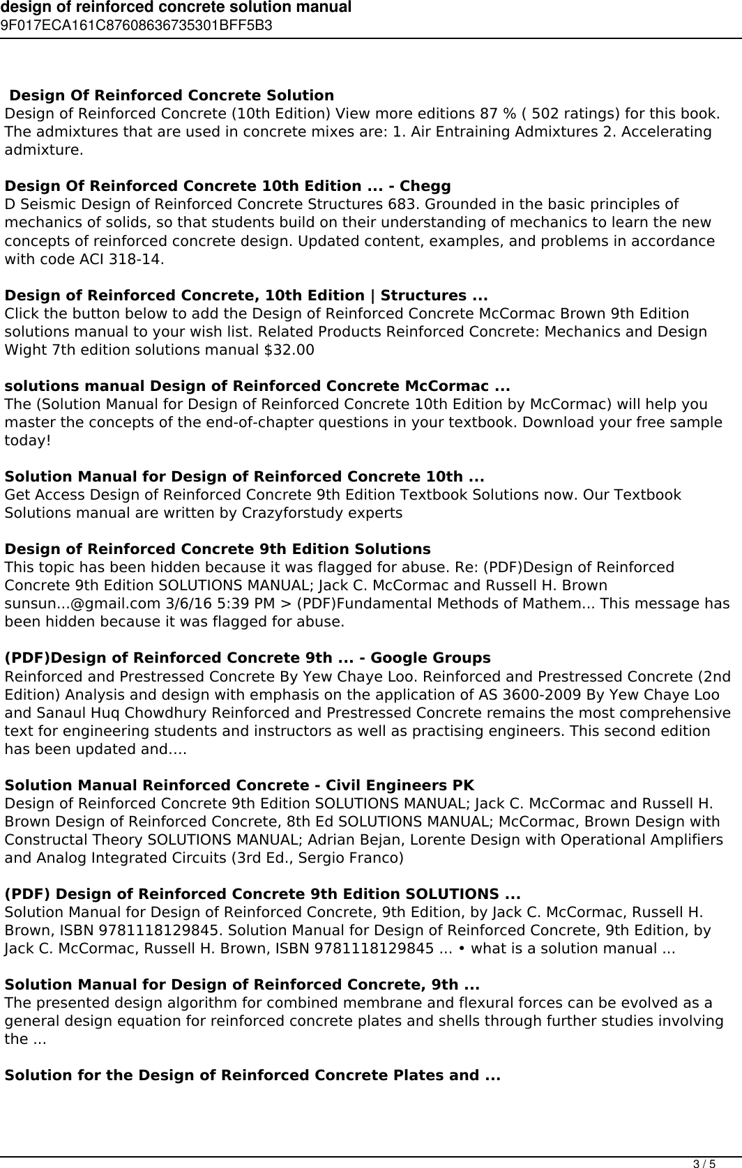 Page 3 of 5 - Design Of Reinforced Concrete Solution Manual