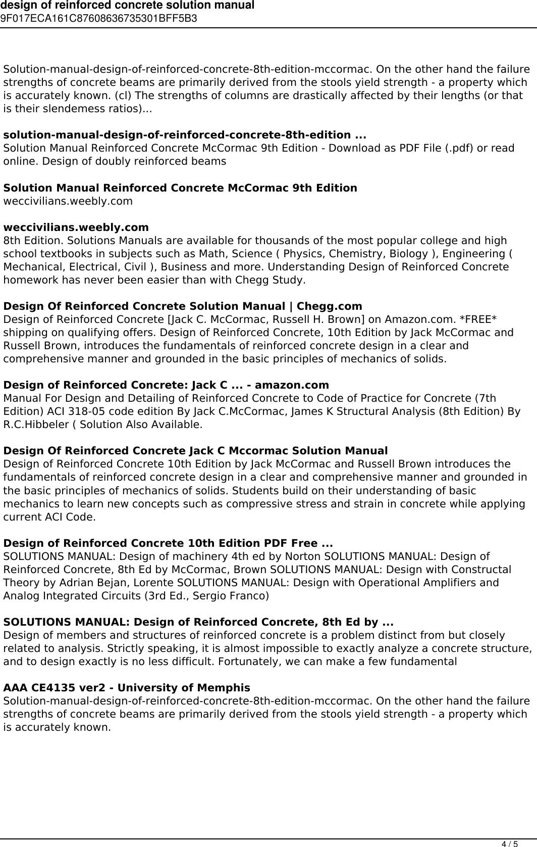 Page 4 of 5 - Design Of Reinforced Concrete Solution Manual