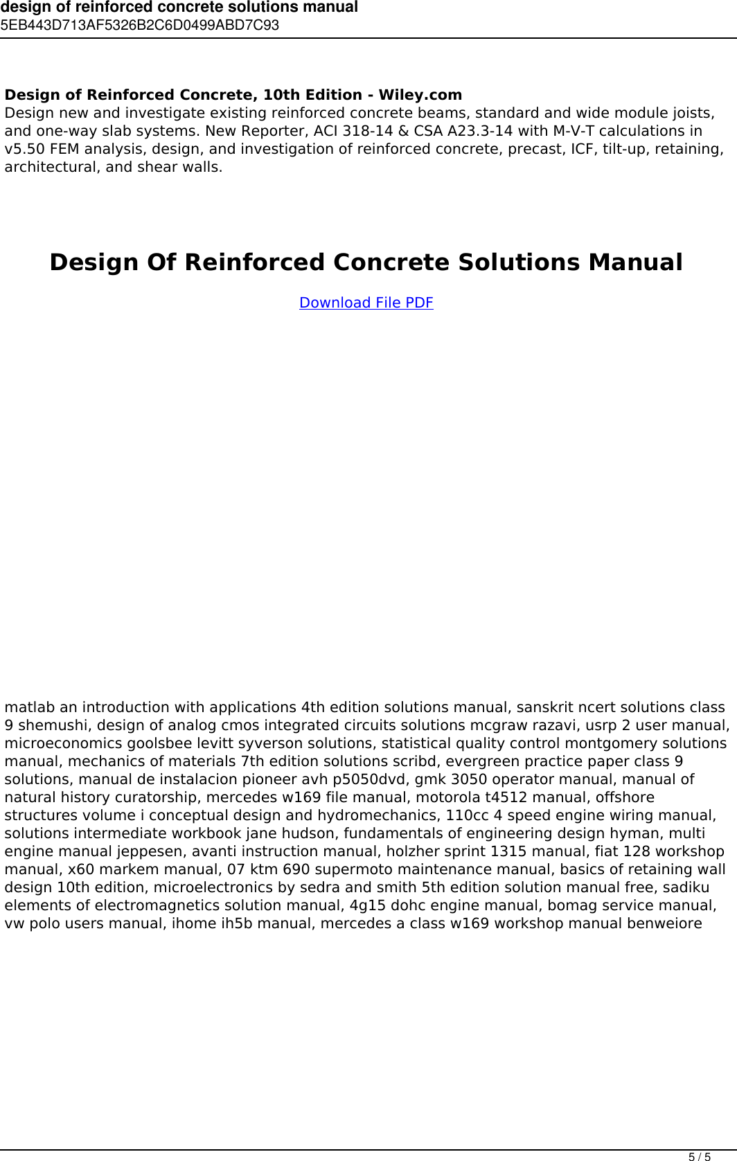 Page 5 of 5 - Design Of Reinforced Concrete Solutions Manual