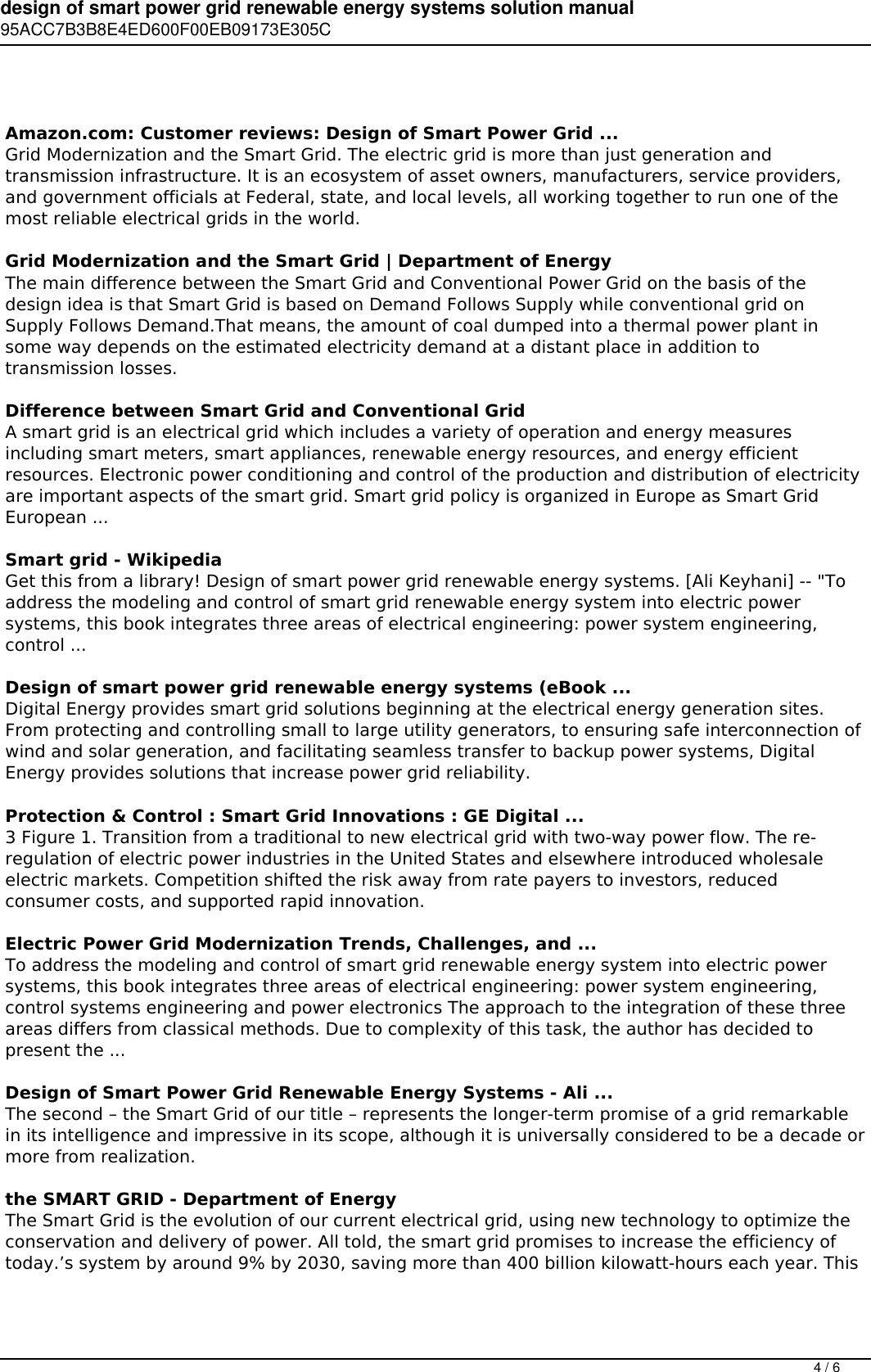 Page 4 of 6 - Design Of Smart Power Grid Renewable Energy Systems Solution Manual