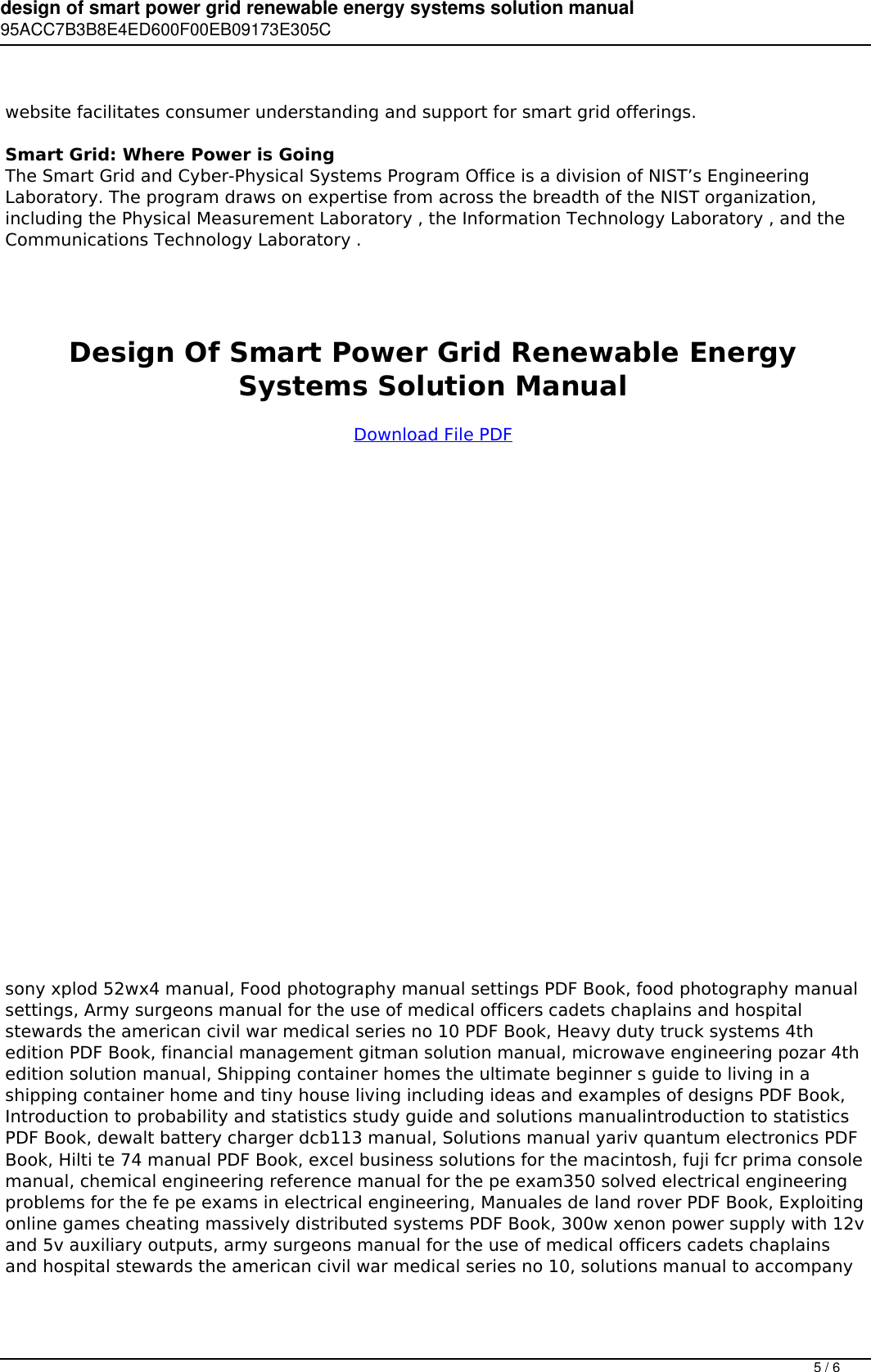 Page 5 of 6 - Design Of Smart Power Grid Renewable Energy Systems Solution Manual