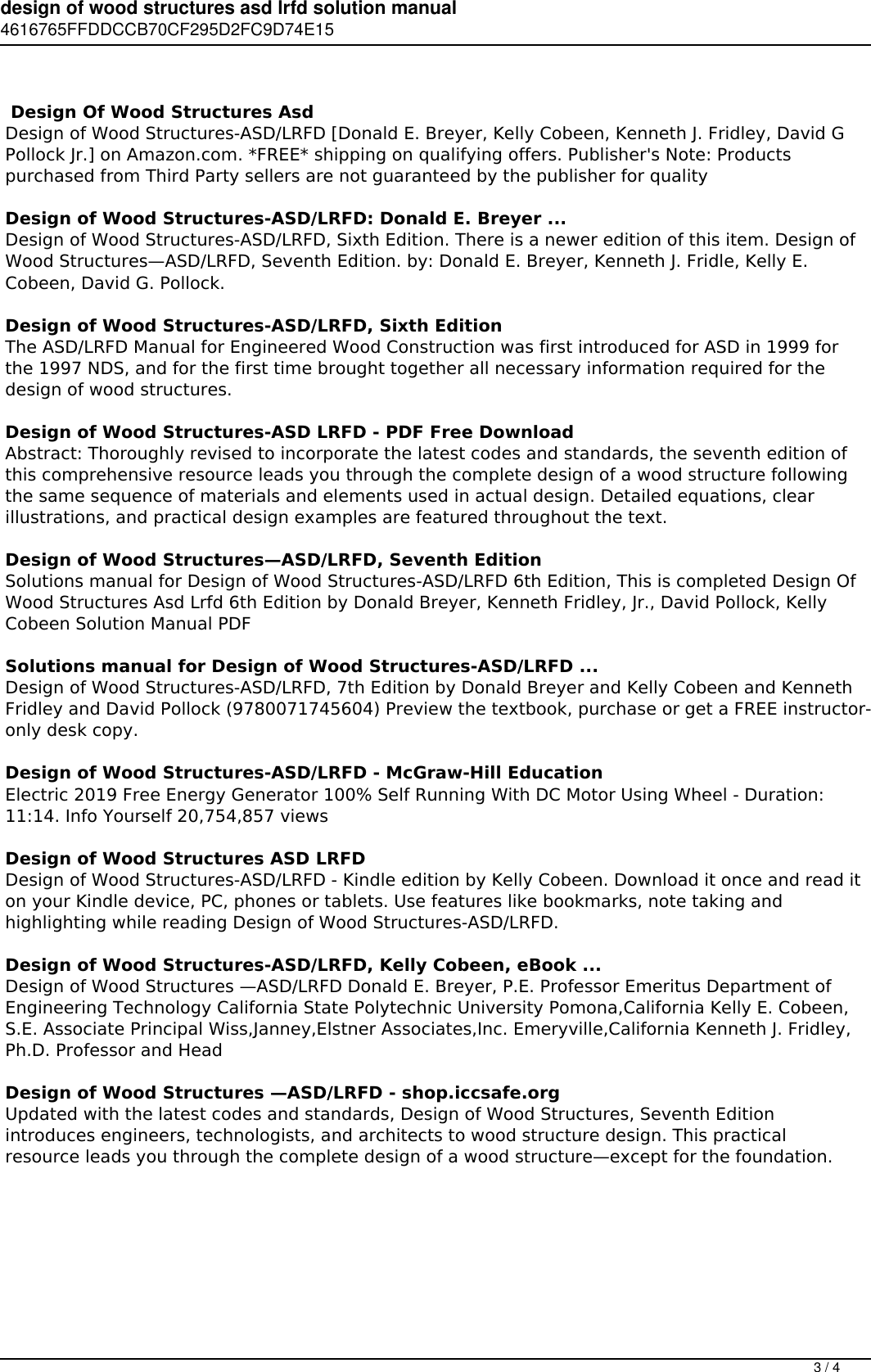 Page 3 of 4 - Design Of Wood Structures Asd Lrfd Solution Manual