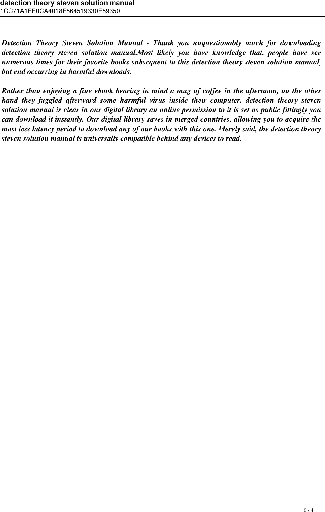 Page 2 of 4 - Detection Theory Steven Solution Manual