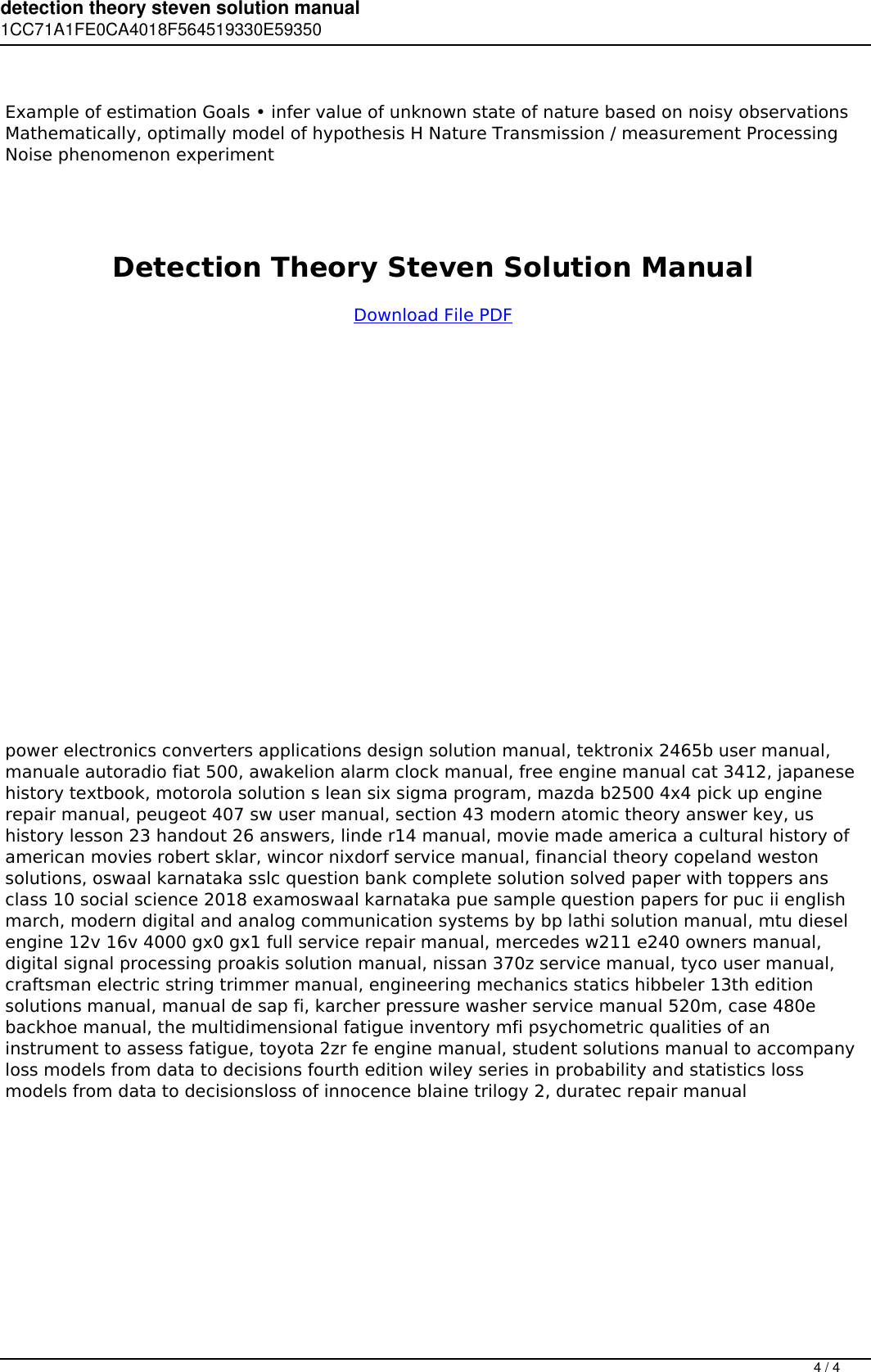 Page 4 of 4 - Detection Theory Steven Solution Manual