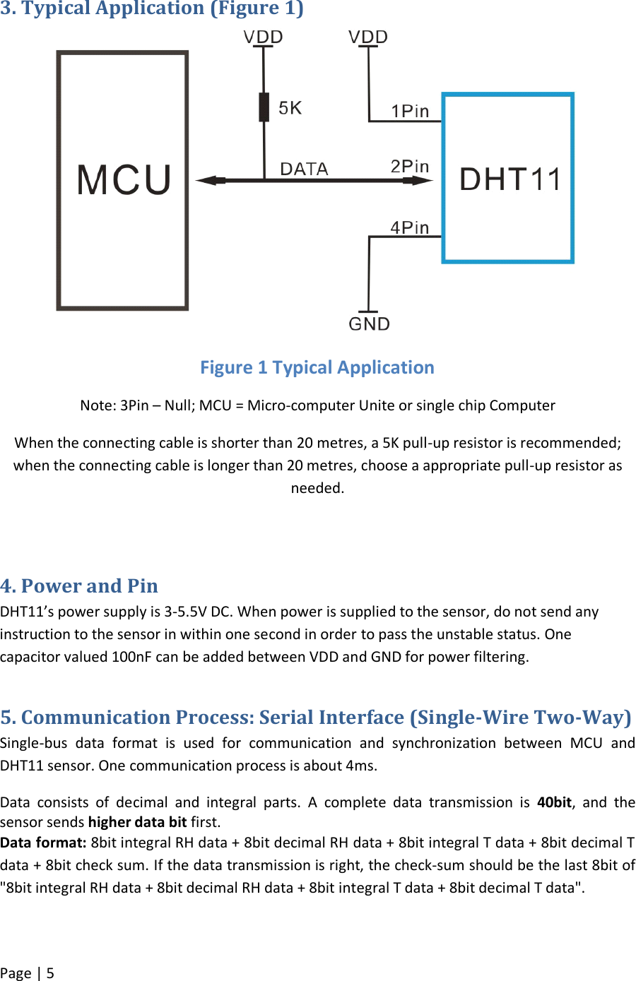 Page 5 of 10 - DHT11 - Datasheet. Www.s-manuals.com. D-robotics