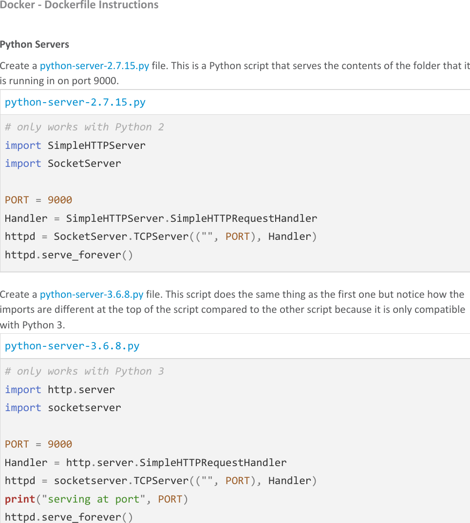 Page 10 of 12 - Docker 04 Dockerfile Instructions Handout