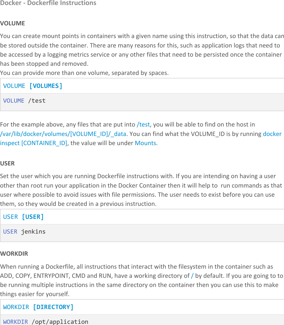 Page 7 of 12 - Docker 04 Dockerfile Instructions Handout
