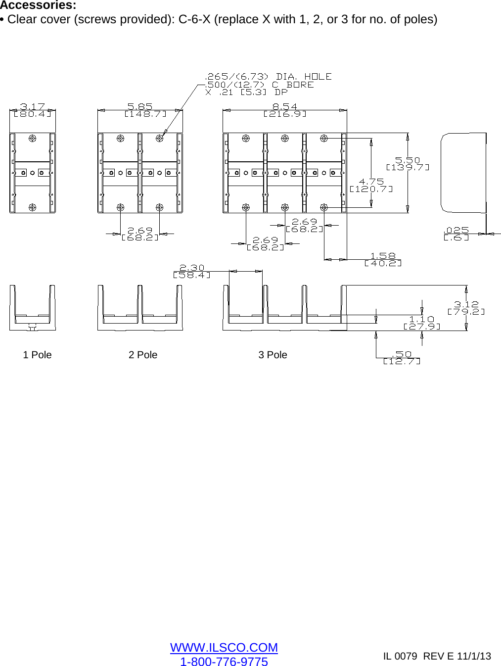 Page 3 of 3 - Instructions –Data Sheet PDH-22-350-X S-Ilsco-Reference-Power-Distribution-Block-Product Data Sheets-PDH-22-350-X