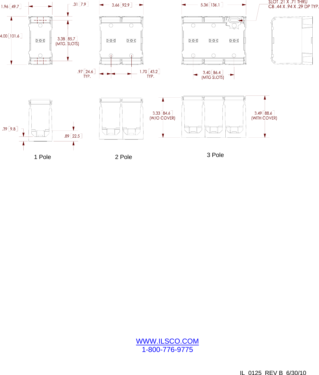 Page 3 of 3 - Instructions –Data Sheet PDM-14-K2/0-X S-Ilsco-Reference-Power-Distribution-Block-Product Data Sheets-PDM-14-K2-0-X