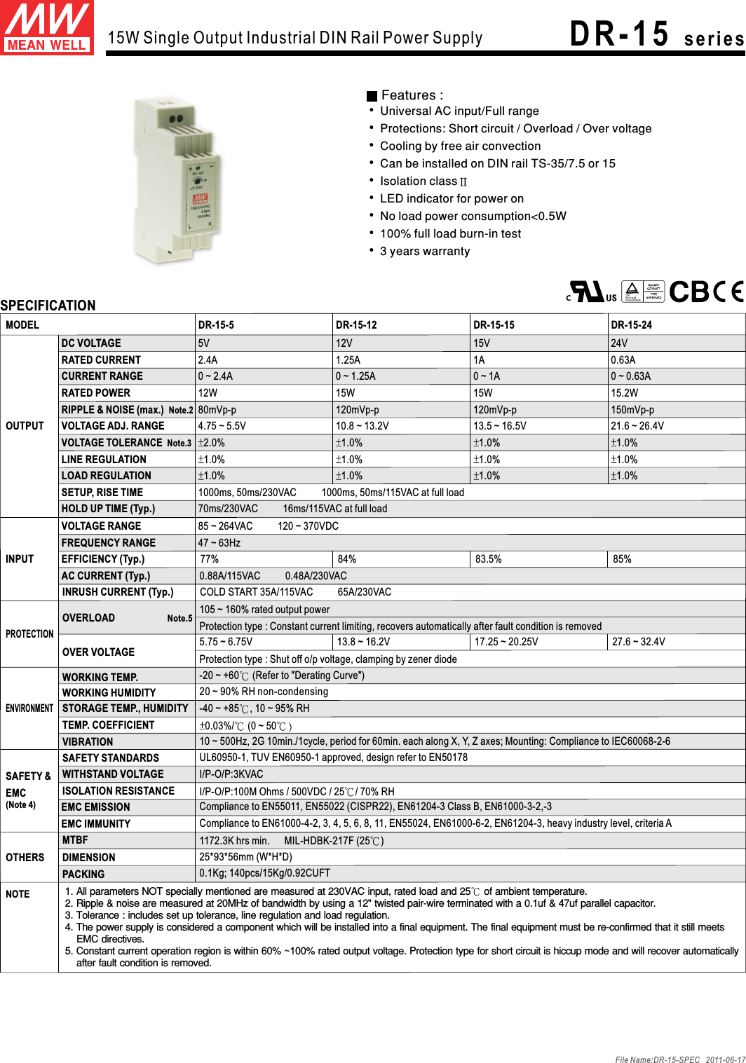 Page 1 of 2 - Dr-15-spec_c Dr-15-spec C