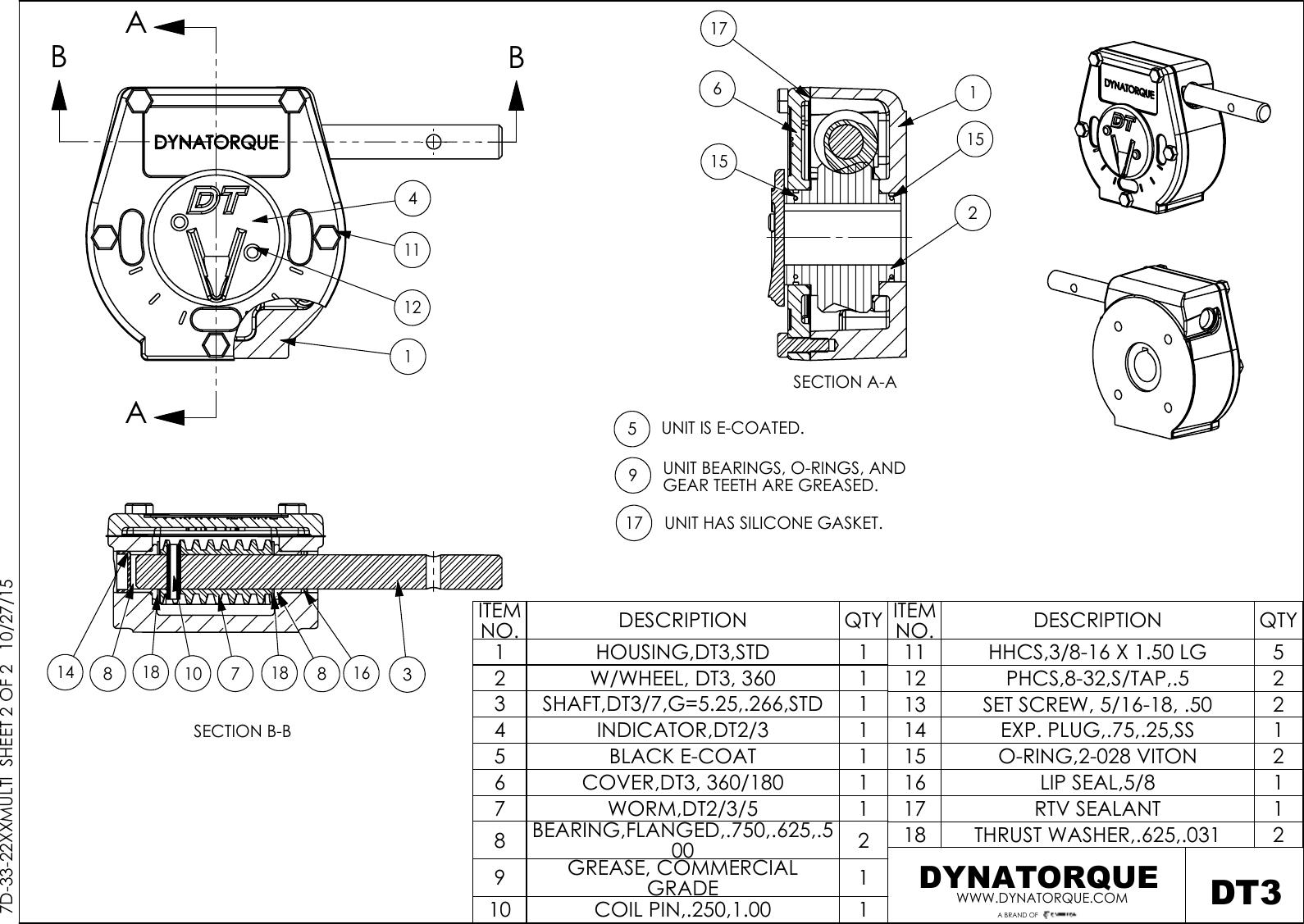 Page 2 of 2 - 7D-33-22XXMULTI Dynatorque-multi-turn-worm-gear-operators-dt3-drawing