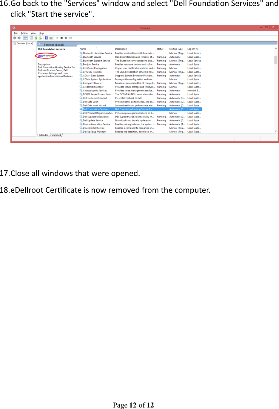 Page 12 of 12 - E Dell Root Cert Removal Instructions