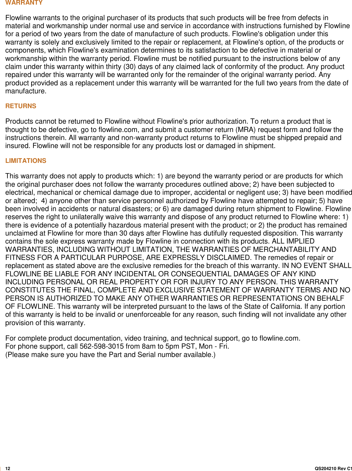 Page 12 of 12 - FEATURE Echo Pod DL10-(XX) Quick Start Guide Echopod Dl10 Dl14 Dl24 Qsg