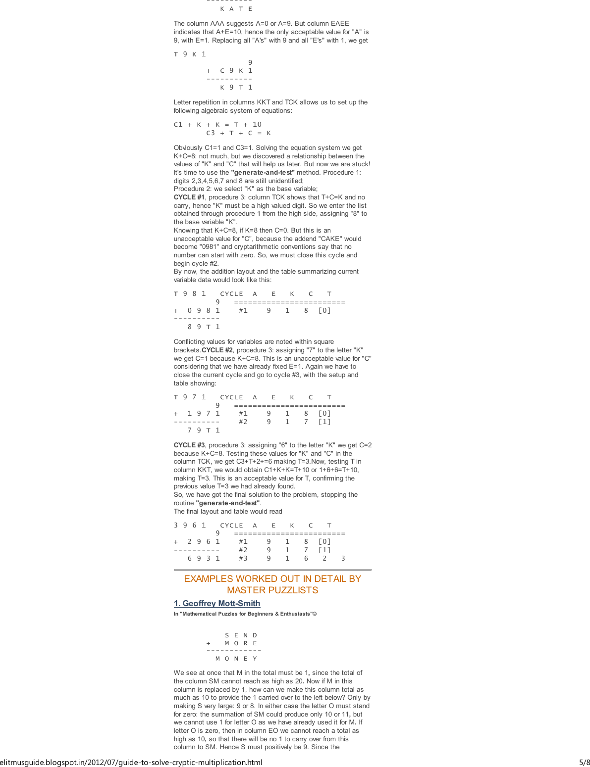 Page 5 of 8 - Elitmus-guide -guide-to-solve-cryptic-multiplication-question
