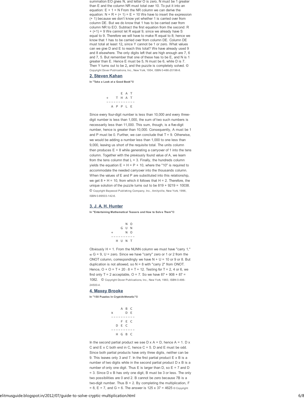 Page 6 of 8 - Elitmus-guide -guide-to-solve-cryptic-multiplication-question