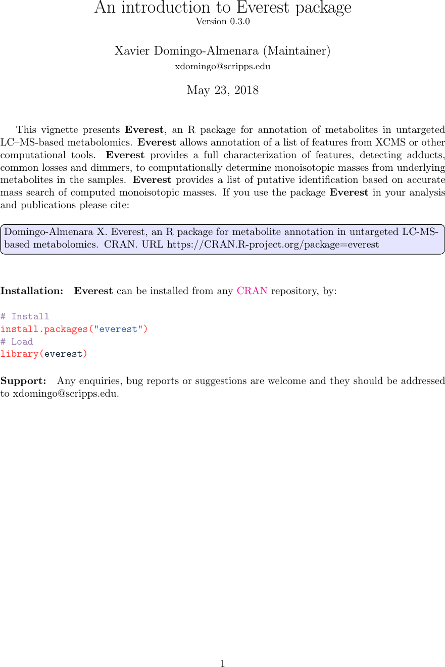 Page 1 of 5 - Everest Manual