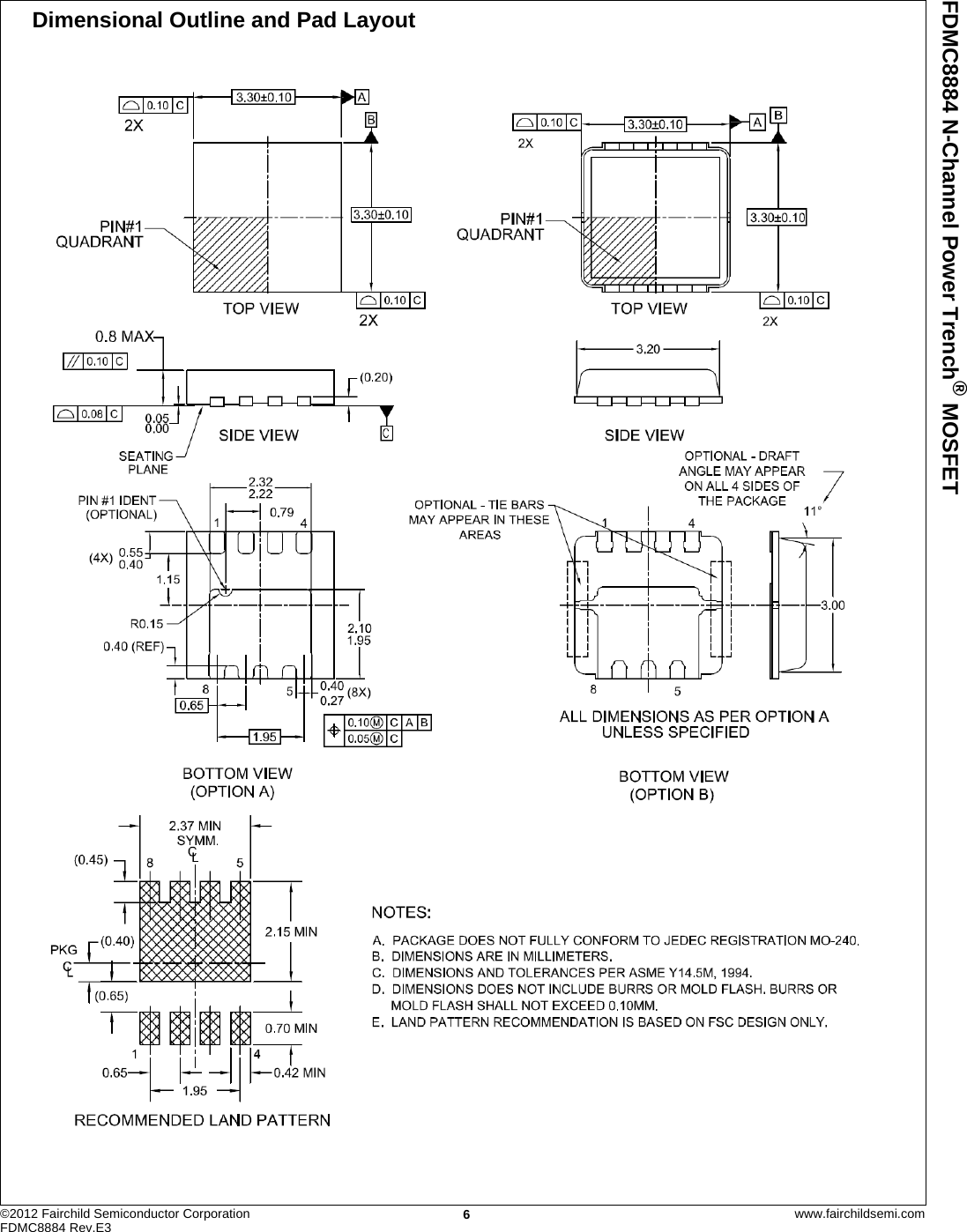 Page 6 of 8 - FDMC8884 - Datasheet. Www.s-manuals.com. Fairchild