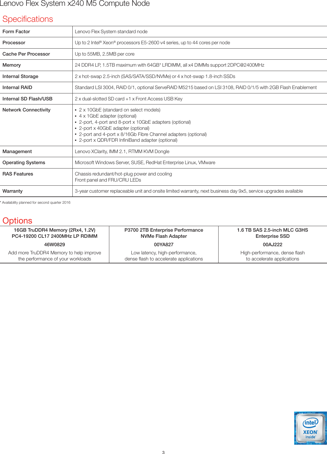 Page 3 of 4 - Flex-system-x240-m5-compute-node-datasheet