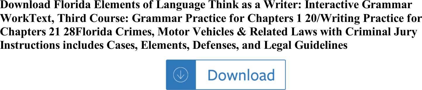 Page 1 of 3 - Florida Elements Of Language Think As A Writer: Interactive Grammar WorkText, Third Course: Practice For Chapters 1 20/W Florida-elements-of-language-think-as-a-writer-interactive-grammar-worktext-third-course-grammar-practice-for-chapters-1-20-writ