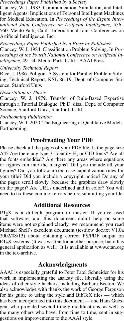 Page 4 of 4 - AAAI Press Formatting Instructions For Authors Using LaTeX -- A Guide Formatting-instructions-latex-2019