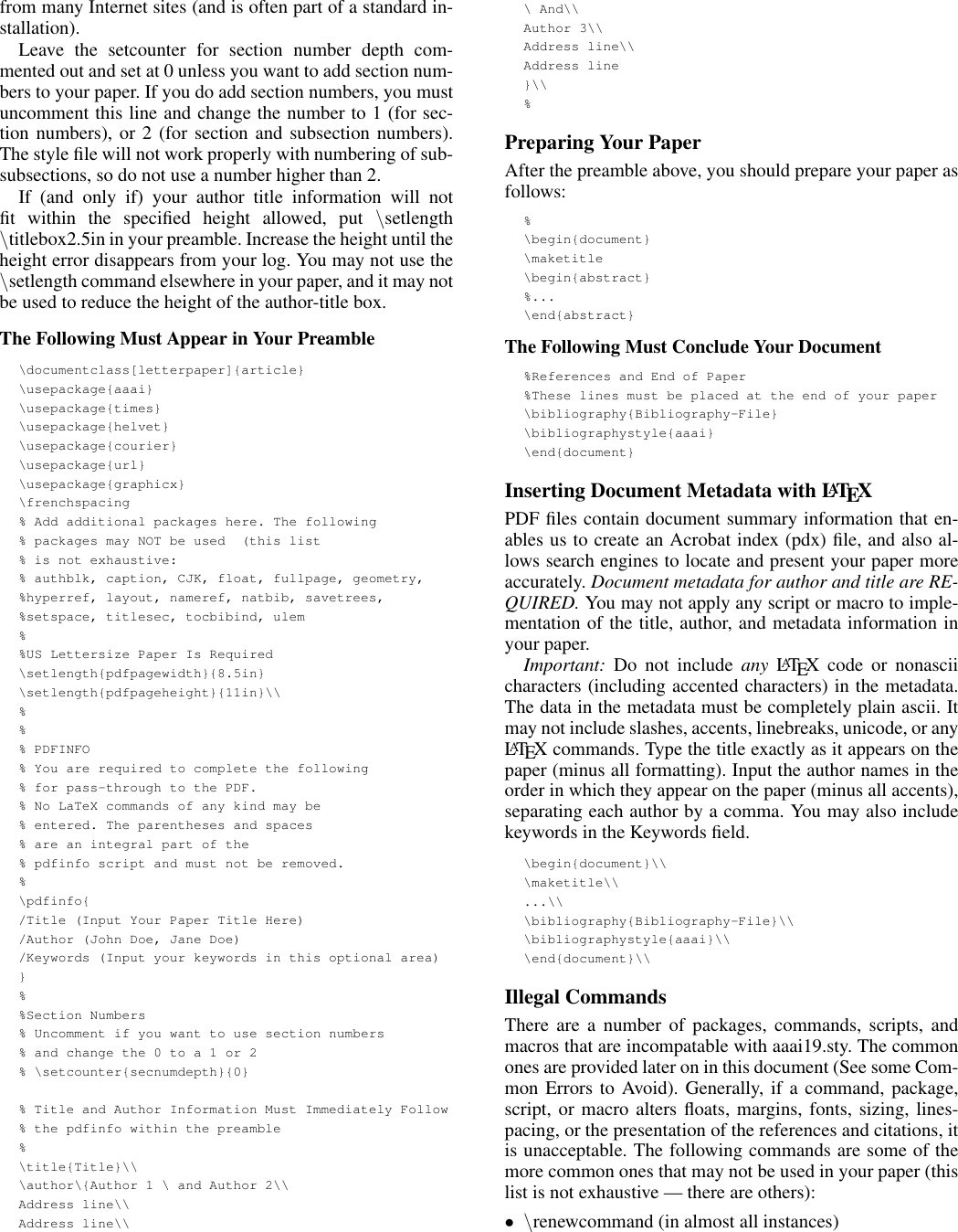 Page 3 of 11 - 2019 Formatting Instructions For Authors Using LaTeX Formatting-instructions-latex-2019