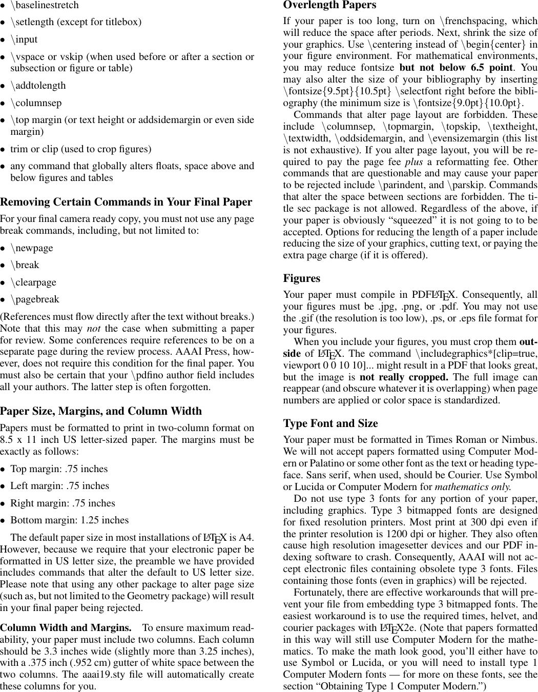 Page 4 of 11 - 2019 Formatting Instructions For Authors Using LaTeX Formatting-instructions-latex-2019