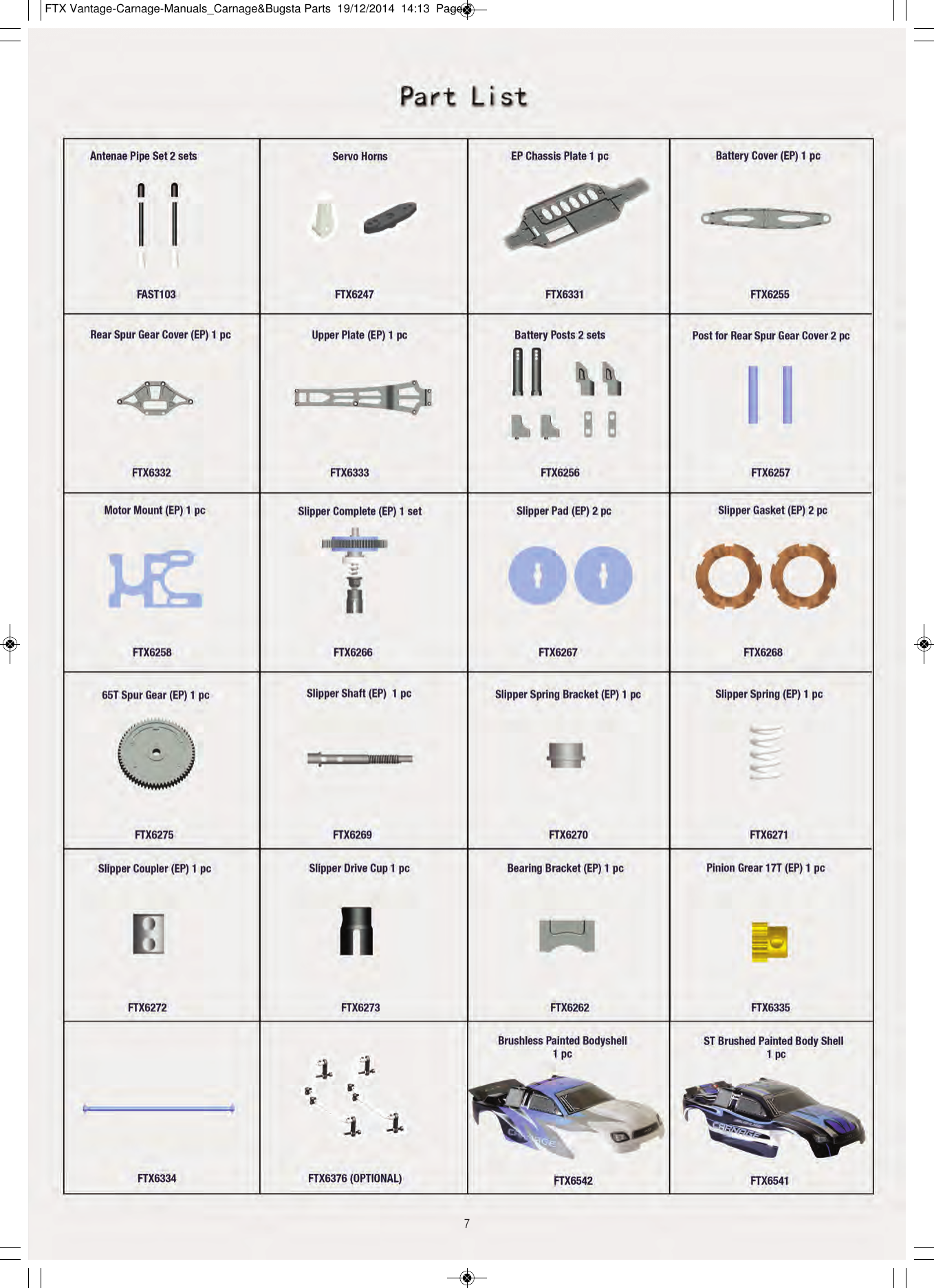 Page 7 of 12 - FTX Kit Cat 2012 Ftx-5545-Carnage_diagram Ftx-5545-Carnage Diagram