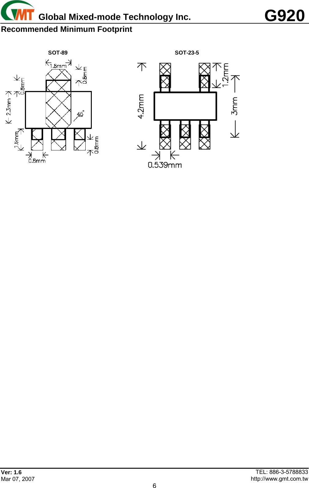 Page 6 of 9 - G920 - Datasheet. Www.s-manuals.com. Gmt