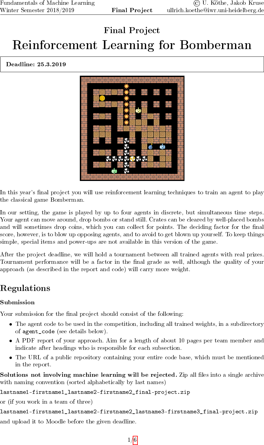 Page 1 of 6 - Game Instructions