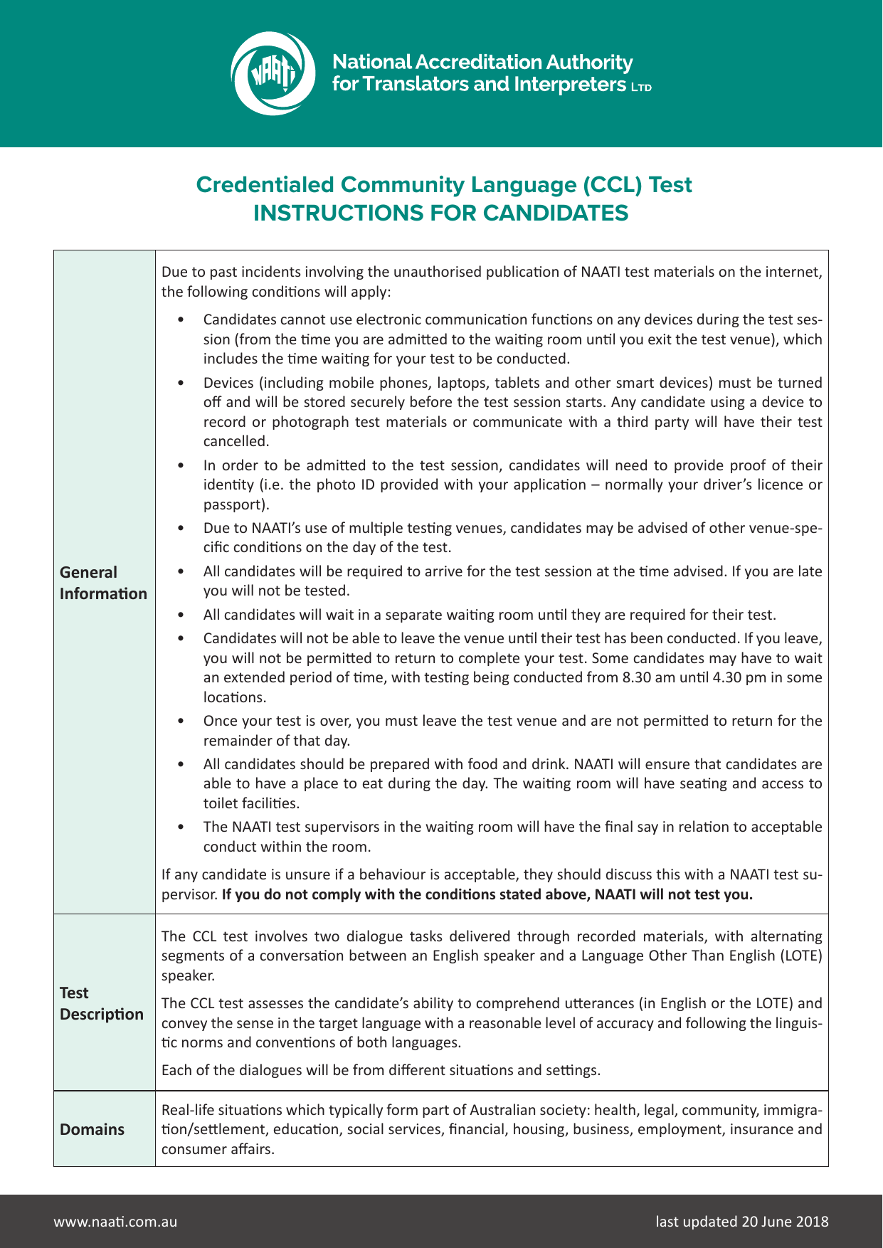 Page 1 of 2 - General Instructions