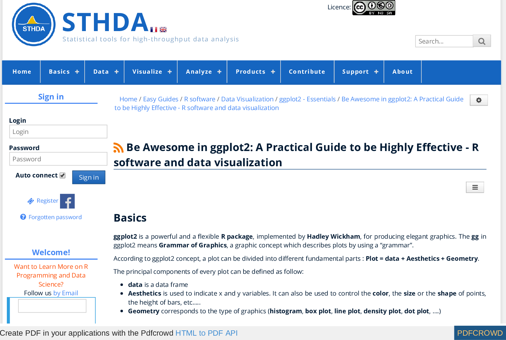 Be Awesome In Ggplot2: A Practical Guide To Highly Effective R Software ...
