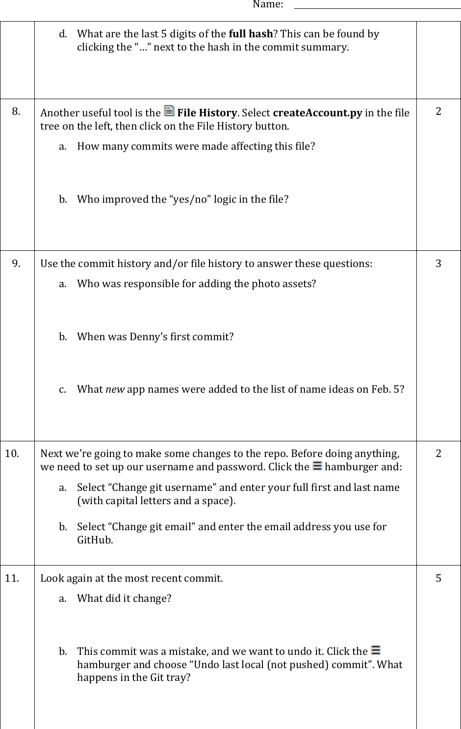 Page 3 of 4 - Git Task Instructions