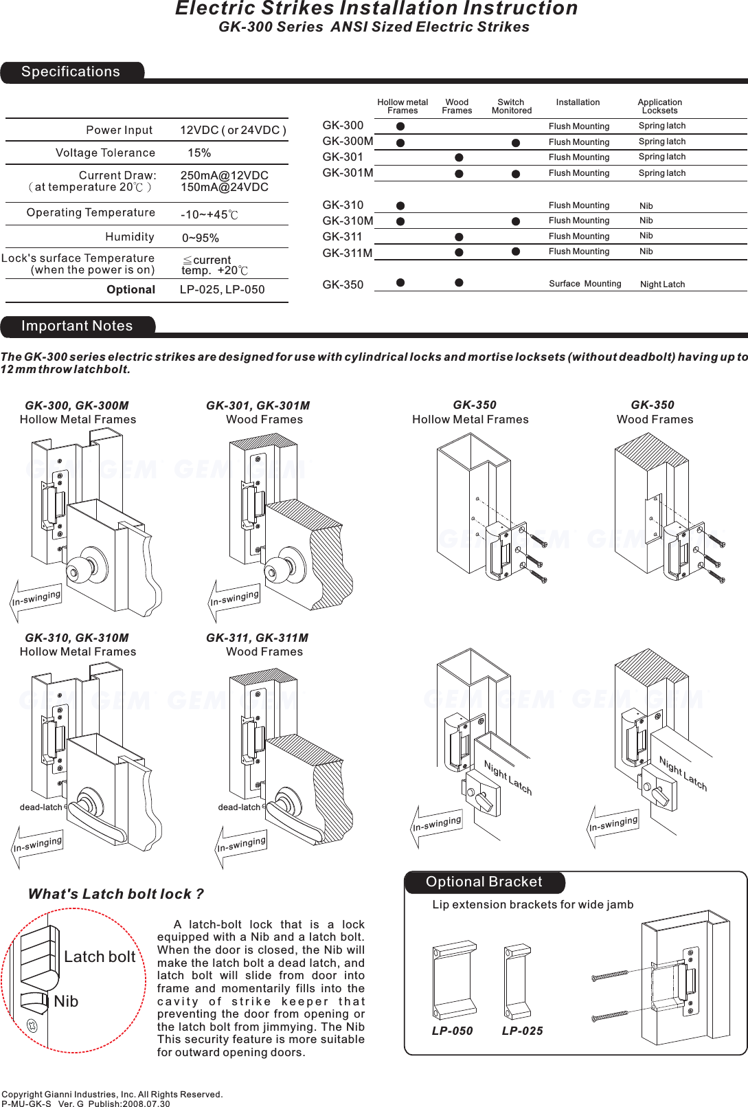 Page 1 of 2 - P-MU-GK-S Gk300-User Guide
