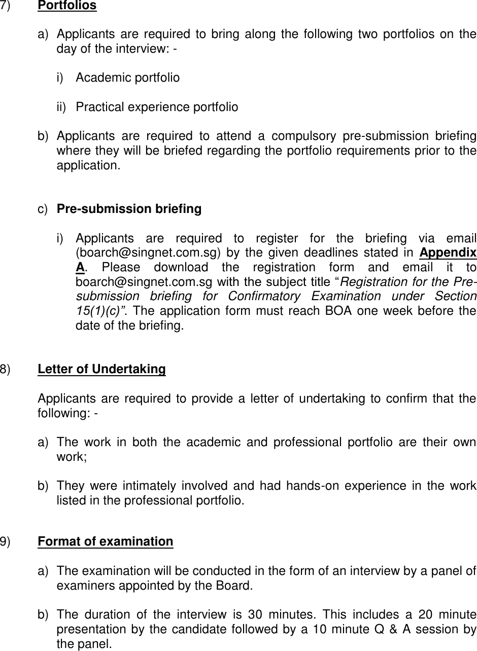 Page 3 of 4 - GUIDELINES FOR APPLICANTS APPLYING UNDER SECTION 15(C) OF THE ARCHITECTS ACT Guide 15 1 C
