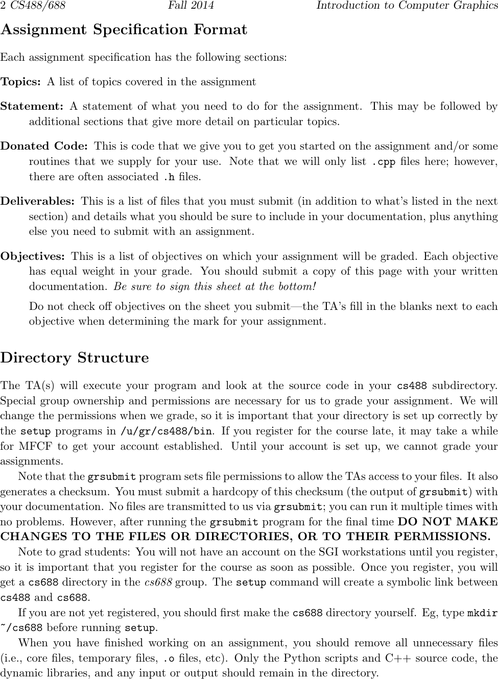 Page 2 of 8 - Handin Instructions