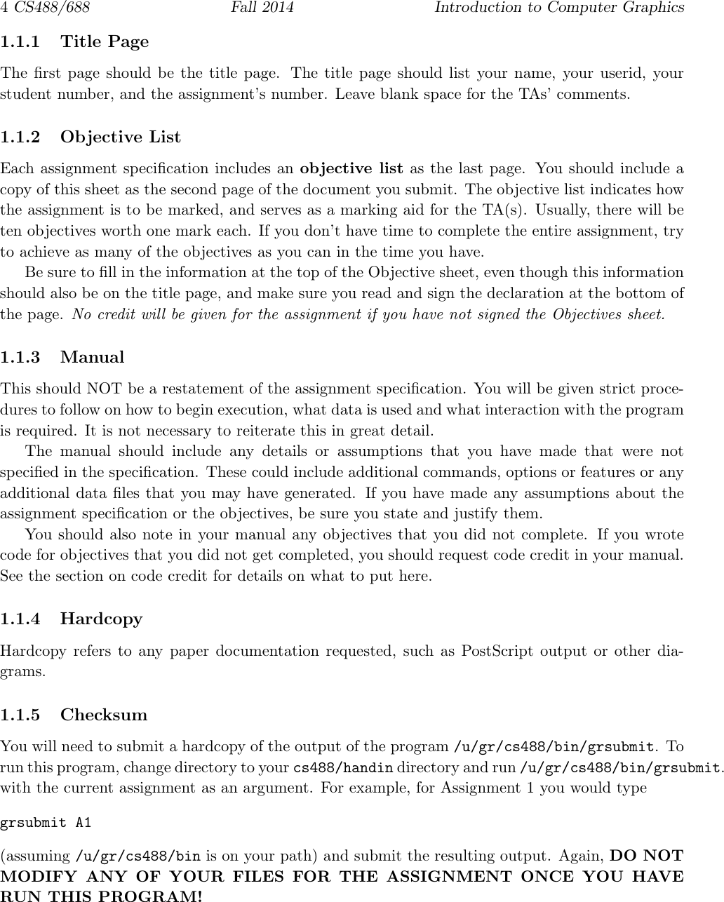 Page 4 of 8 - Handin Instructions