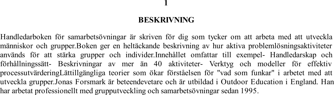 Page 2 of 4 - Handledarboken For Samarbetsovningar : En Guide Till Ledarskap, Ovningar, Utvarderingsmetodik Och Praktiska Teorier PDF EPUB LAD Handledarboken-for-samarbetsovningar-en-guide-till-ledarskap-ovningar-utvarderingsmetodik-och-praktiska-teorier-CGDYEI493R