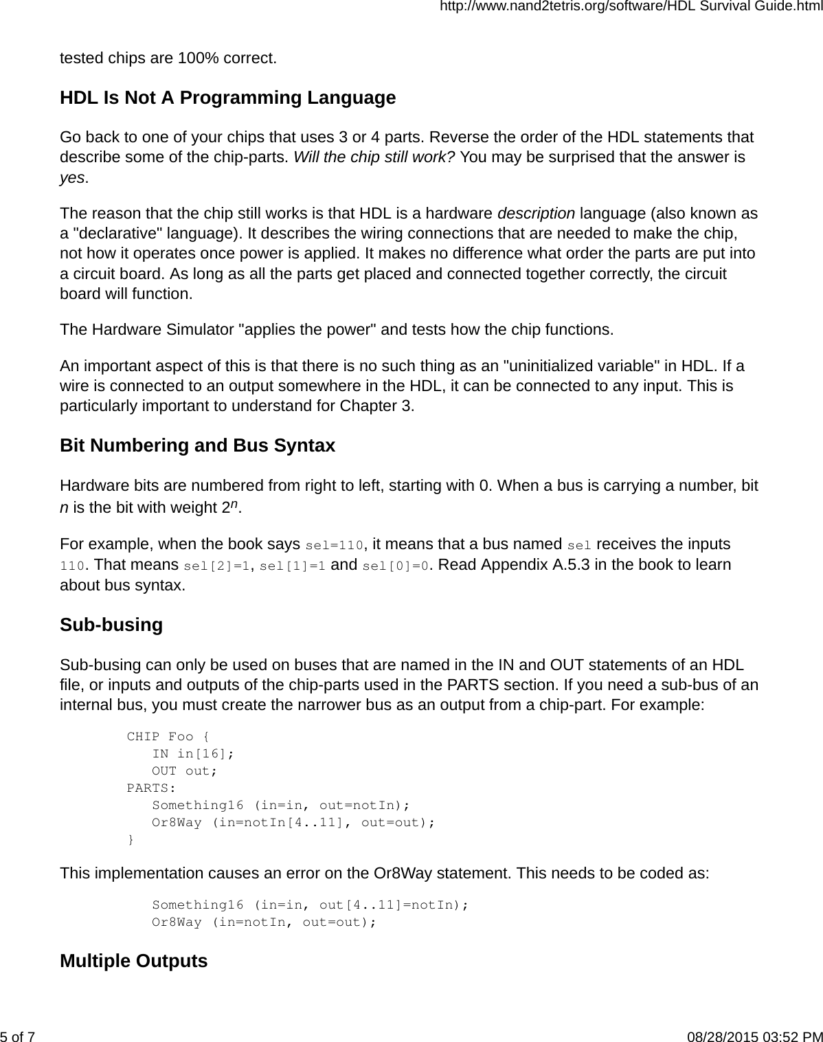 Page 5 of 7 - Hdl Survival Guide