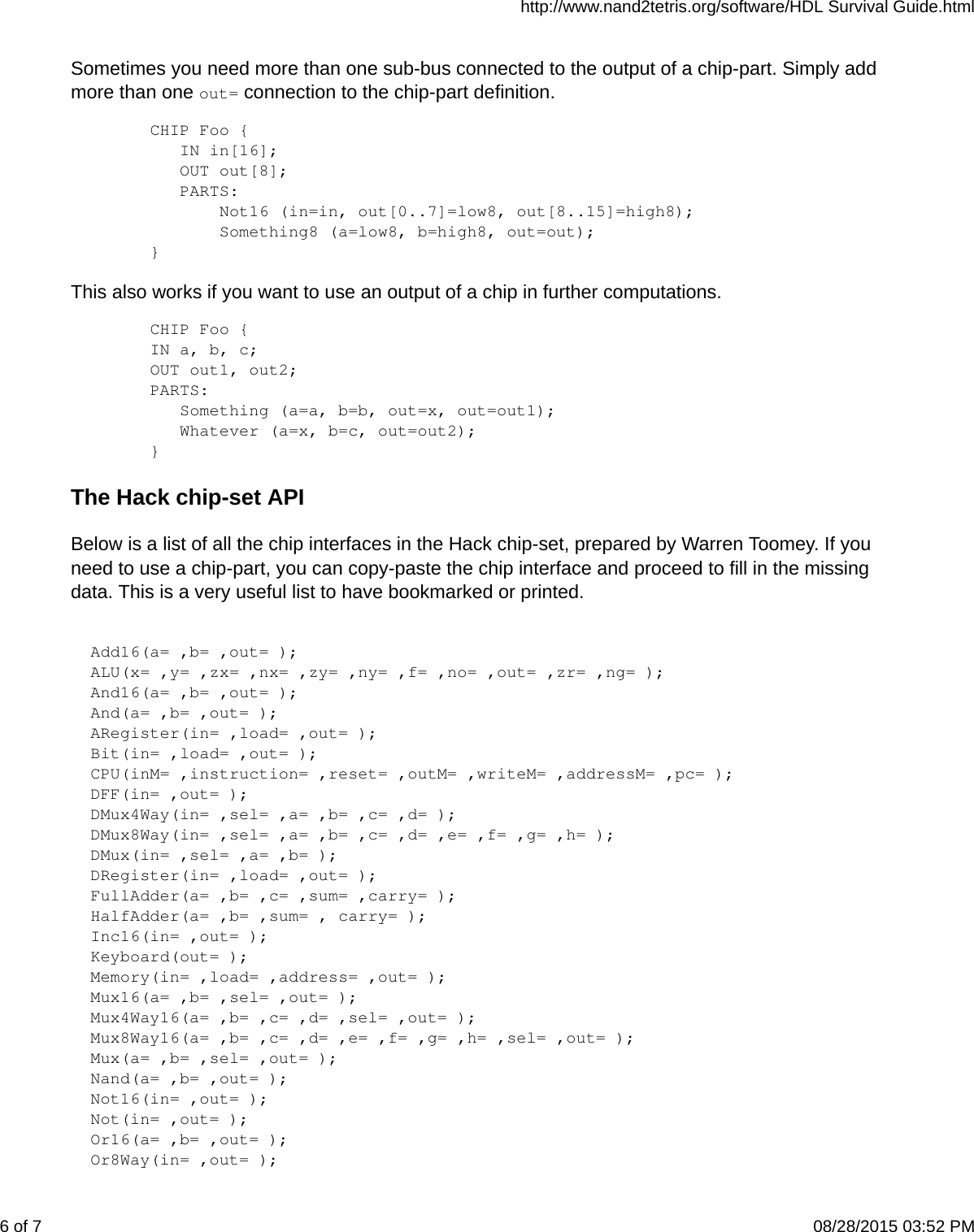 Page 6 of 7 - Hdl Survival Guide
